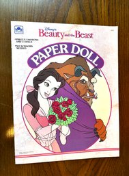 1991 Golden Book Walt Disney's Beauty And The Beast Paper Doll #1675