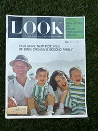 Vintage July 17 1962 LOOK Magazine-  Bing Crosby's Second Family