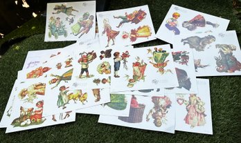 Lot Of Vintage 1999  Of Paper Dolls Sheets By The Gretna Collection