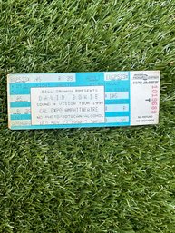 Vintage Ticket Stub  DAVID BOWIE - Sound  Vision Tour 1990 Cal Expo Amphitheatre