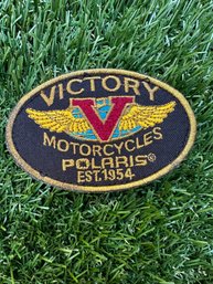 Vintage Denim Embroidered VICTORY Patch