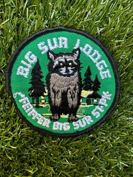 Vintage 1970's Pfeiffer Big Sur State Park Racoon Patch