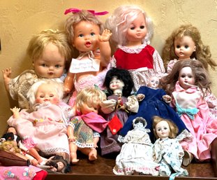 Lot Of Really Old Dolls - Some Horseman And Other Signed Dolls