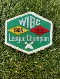 Vintage Womens Bowling Patch WIBC 1965-66 League Champion