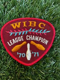 Vintage Womens Bowling Patch WIBC 1970-71 League Champion