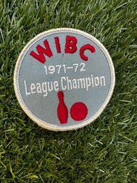 Vintage Womens Bowling Patch WIBC 1971-72 League Champion