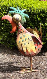 Metal Garden Art Crazy Chicken