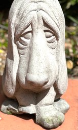 Garden Art Cast Stone Basset Hound Dog