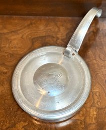 Vintage 1930s Aluminum Silent Butler Pan With Hinged Lid Crumb Catcher