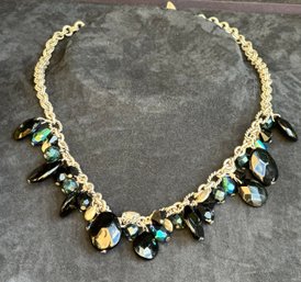 Vintage Elegant Dangle Jewels Gold Chain Necklace