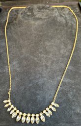 Vintage Long Chain Rhinestone Necklace