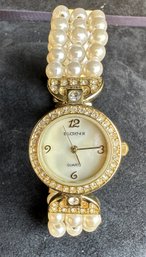 Vintage ELGIN II  Watch With Pearls And Rhinestones