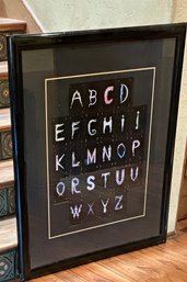 Framed Ert  'Alphabet' Poster