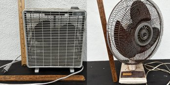 Vintage 2 Electric Fans, Untested