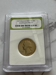 1973 -S Washington 25 Ct Dcam Gem Proof  Coin