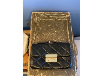 Vintage Quilted Michael Kors Leather Purse With Gold Chain Straps