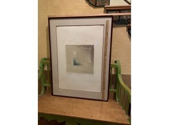 Vintage Mixed Media Signed Art In Frame - 'SERENDIPITY'