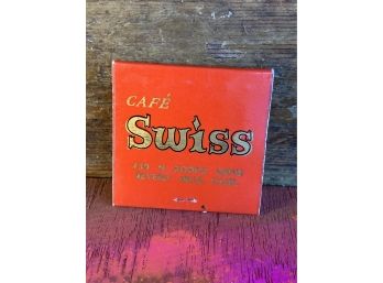 Vintage Swiss Matchbook