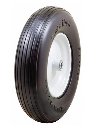 Marathon Industries Flat Free Cart Tire Ribbed Thread 15-1/2'