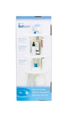 Zenna Home White Plastic Shower Corner Shelf