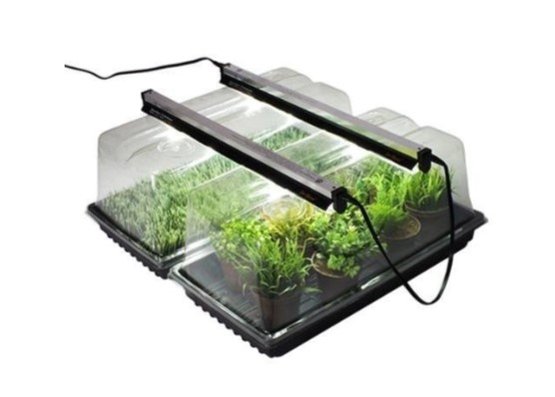 Sunblaster T5HO Mini Greenhouse Kit With Nano Dome & Tray For Seed Starters