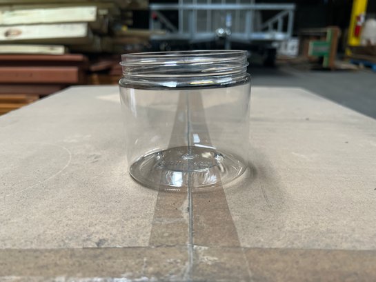 Clear Plastic Jars (without Tops) 3-1/2' X 3-1/2' 165 Count