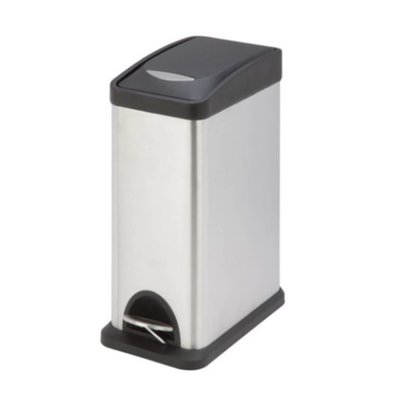 Honey-can-do Stainless Steel Step Trash Can 2 Gallon
