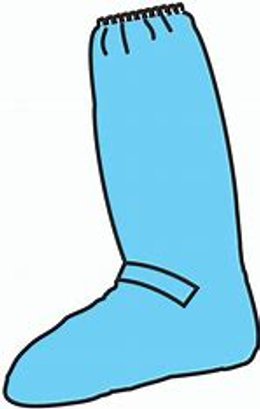 Kappler Knee-high Medical Boots Size XL Light Blue 50 Count