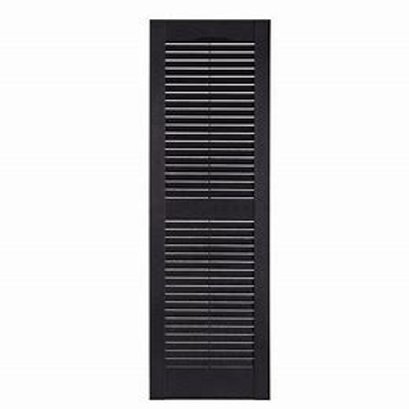 Perfect Shutters 15' X 51' Premier Louvered Black 11 Count