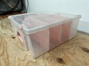 ArtBin 6 Compartment Storage Box Pink/clear 14' X 15' X 6-1/2'