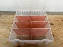ArtBin 6 Compartment Storage Box Pink/clear 14' X 15' X 6-1/2'
