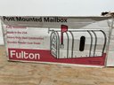 Fulton Galvanized Steel Rural Mailbox Black (ribbed)