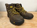 Caterpillar Outline Steel Toe Men's Work Boots Seal Brown Size 9.5