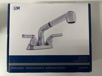 LDR 2 Handle Laundry Faucet With Pullout Spout