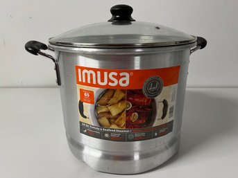 Imusa 20 Quart Tamale & Seafood Steamer With Steam Tray