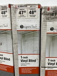 Alabaster 47' X 48' Mini Blinds White