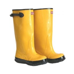 Boss 17' Yellow Rubber Over-the-shoe Slush Boots Size 12 Unisex