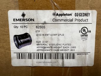 Emerson Compression Type Couplings 2-1/2'