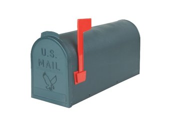 EZ Mail Green Poly Mailbox