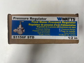 Watts Brand Feed Water Pressure Regulator