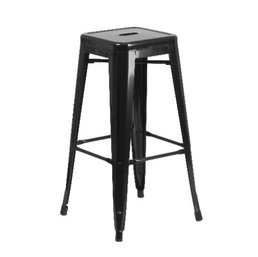 Industrial Backless Commercial Bar Stools 30' Metal 4 Pack