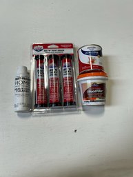 Miscellaneous Home Repair Items & Red And Tacky Grease