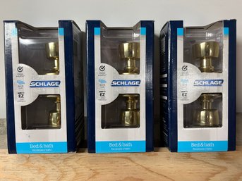 Schlage Bed & Bath Knob Set