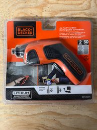 Black & Decker 4v Lithium Cordless Screwdriver