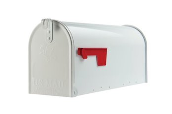Gibraltar Mailbox Elite Medium, Steel, Post Mount, White