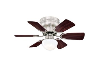 Petite 30' LED Brushed Nickel Ceiling Fan With Light Kit