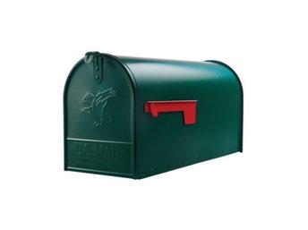 Elite Green Large Steel Post Mount Mailbox