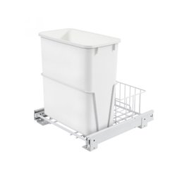 Rev A Shelf 20 Quart Pull-out Waste Bin With Caddy Basket Full Ext. Slides (RV-14PB S)