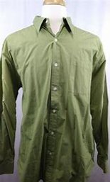 Territory Ahead Button Ups Long Sleeve Olive Size Medium 4 Pack