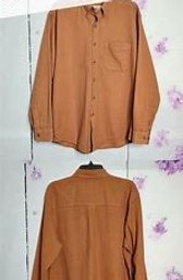 Territory Ahead Button Ups Long Sleeve Orange Size Large 4 Pack